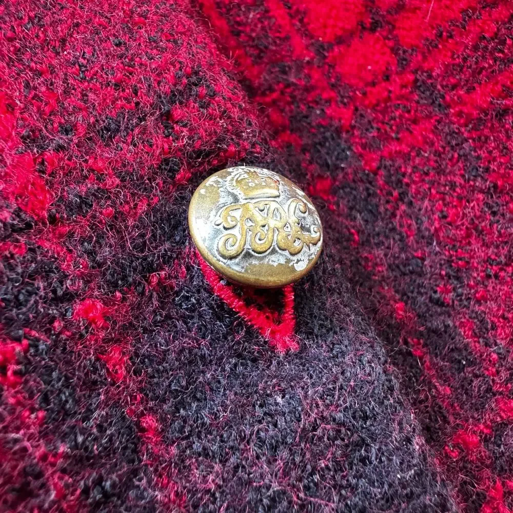 Ralph Lauren Plaid Wool Hooded Poncho